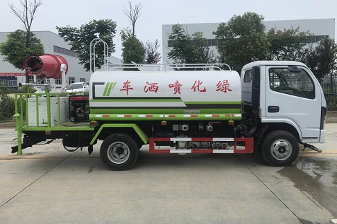 5方灑水車參數(shù)_國六東風福瑞卡5方綠化灑水車